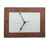 rectangle wood printable clock