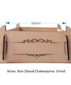 wine box stand front measurement uc