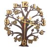 tree shape wall clock