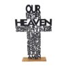 heavenly father cross on stand